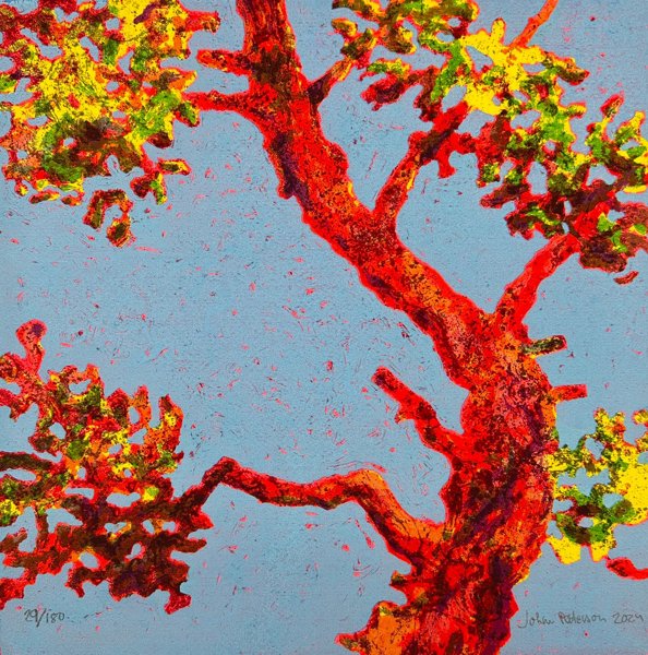 Johan Petterson (b. 1957) - Silkscreen - Ved - Hand-signed and numbered 29/180	