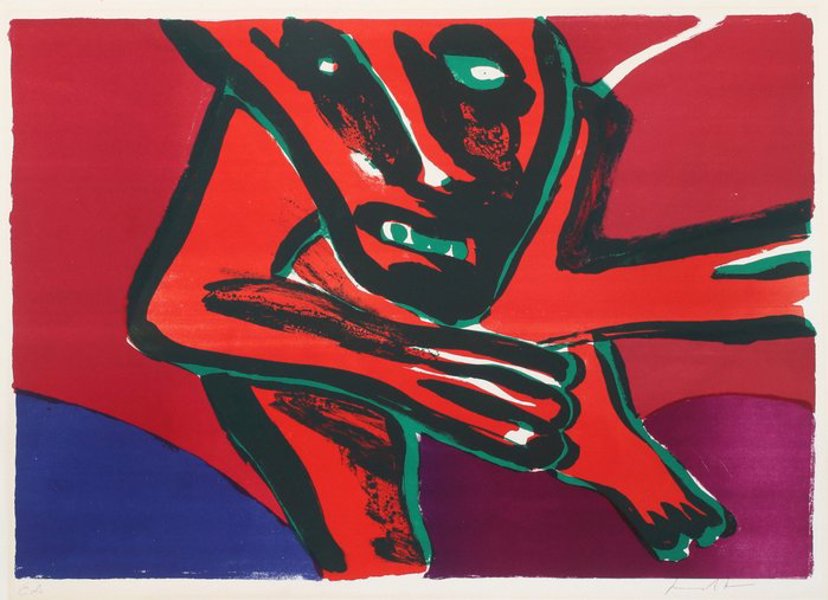 Bengt Lindström (1925-2008) - Lithography - Red Ambassador - Hand-signed - EA (Épreuve d'Artiste) edition