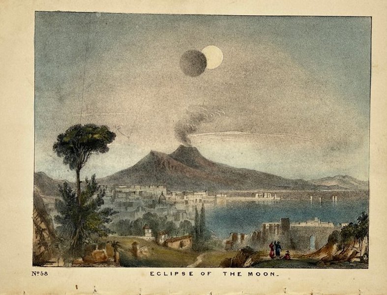 Charles Frederick Blunt - Chromo Lithograph - Eclipse of the Moon - 1849