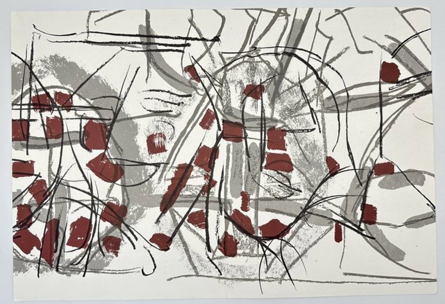 Antoni Tapies (1923-2012) - Original Lithography - Derriere Le Miroir #168 - Paris