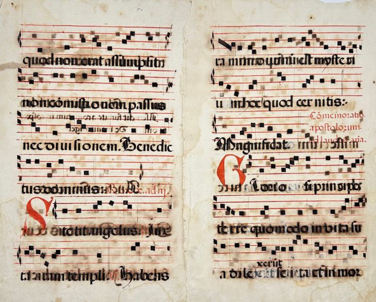 Unknown - Latin Antiphonary on Paper with Initials in Red and Black – Italy (1600s) - 1600