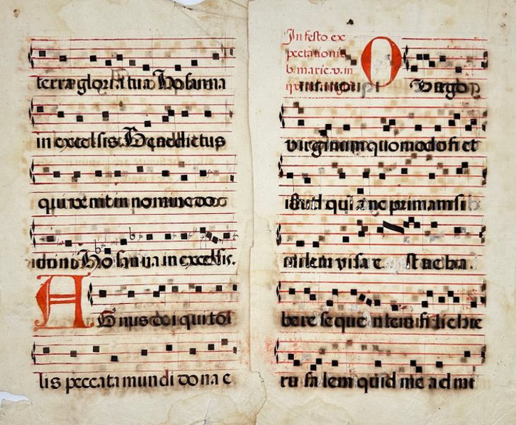 Unknown - Latin Antiphonary on Paper with Initials in Red and Black – Italy (1600s) - 1600