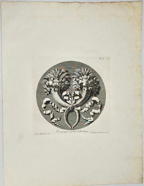 Giocondo Albertolli - Large Engraving - Symbol of Abundance - 1778-82