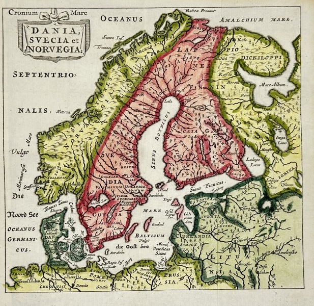 Matthäus Seutter (1678–1757) – Map of Denmark, Sweden, and Norway / Dania, Svecia et Norvegia – Hand-Coloured Copperplate Engraving (c.1730)