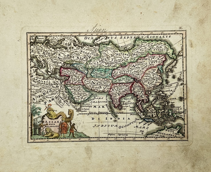 Christoph Weigel (1654–1725) – Map of Asia / Asiae Nova Delineatio – Hand-Coloured Copperplate Engraving (c.1720)
