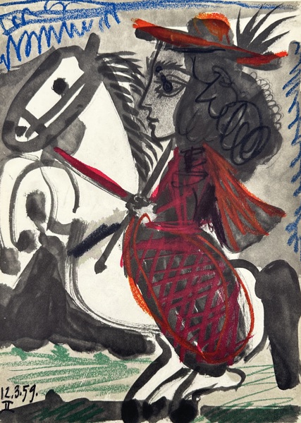 Pablo Picasso (1881–1973) – Lithograph – Toros y Toreros (12.3.59) – Plate II (1961)