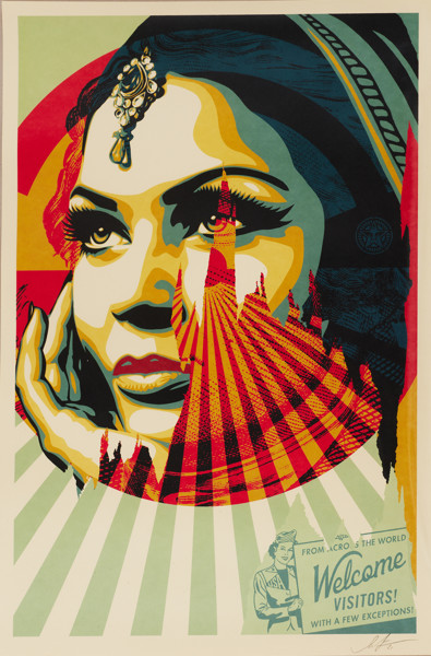 Shepard Obey Fairey - Welcome Visitors 