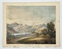 Charles Blunt (1803–1878) – The Waning Moon – The Beauty of the Heavens – Hand-Coloured Aquatint (1849)