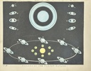 Charles Blunt (1803–1878) – Phases of the Planet Saturn – The Beauty of the Heavens – Hand-Coloured Aquatint (1849)