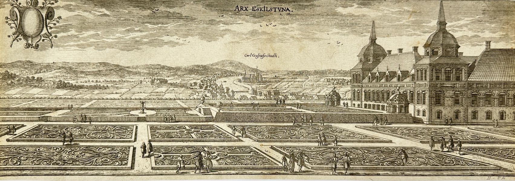 Jan van den Aveelen (1650–1727) – View of Carl Gustafs Stadh (Eskilstuna) – Copperplate Engraving (1705)