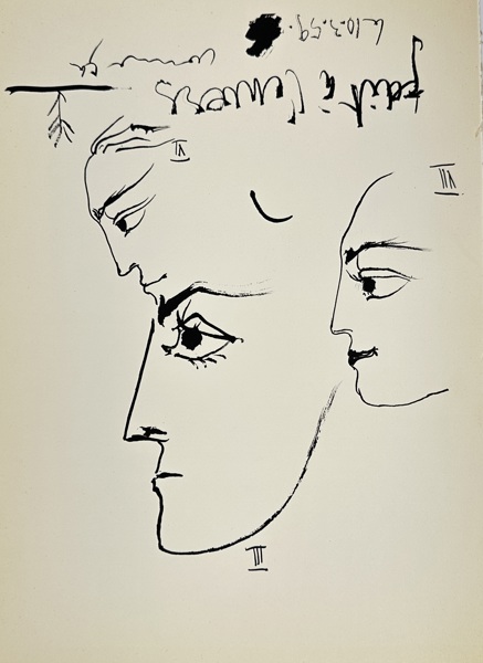 Pablo Picasso (1881–1973) – Fait à l’envers, 4.10.59 – Toros y Toreros – Lithograph (1961)