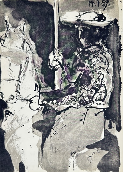 Pablo Picasso (1881–1973) – Torero on Horseback, 14.7.59 – Toros y Toreros – Lithograph (1961)