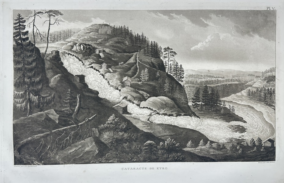 Anders Fredrik Skjöldebrand (1757–1834) – The Rapids of Kyro – Engraving (1801–1802)
