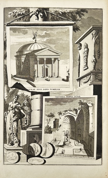 Jan Goeree (1670–1731) – Temple of Isis and Luna – Engraving (Early 18th Century)