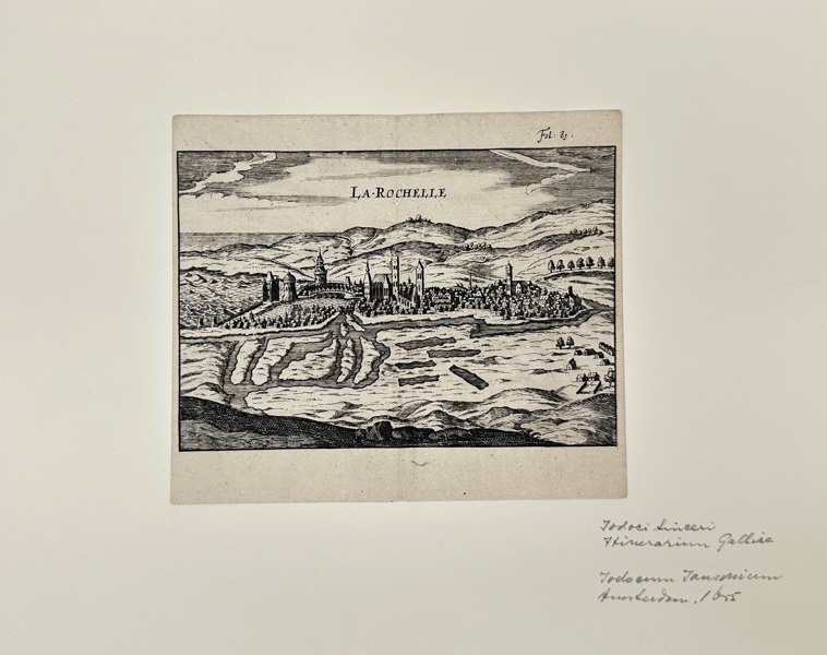 Christophe Tassin (1600–1660) – View of La Rochelle – Engraving (1638)