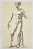 Joachim Sandrart (1606–1688) – Statue of a Youth from the Galleria Giustiniana – Engraving (Mid 17th Century)