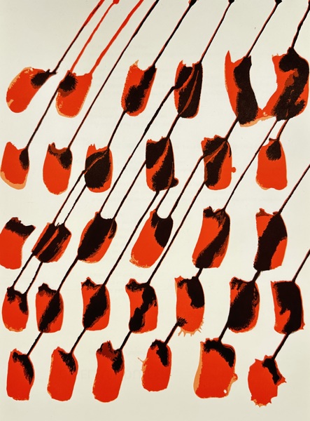 Alexander Calder (1898–1976) – Red Abstractions – Color Lithograph (1965)