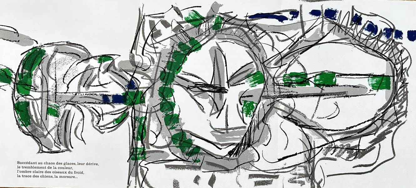 Jean-Paul Riopelle (1923–2002) – Succédant au chaos des glaces – Color Lithograph (1965)