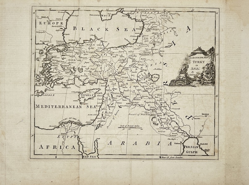Thomas Kitchin (1718–1784) – Map of Turkey in Asia – Copperplate Engraving (18th Century)