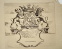 Wapen van Jonkheer Johan Cornelis D’Ablaing – Coat of Arms – Copperplate Engraving (Late 18th Century)