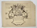 Wapen van Jonkheer Johan Cornelis D’Ablaing – Coat of Arms – Copperplate Engraving (Late 18th Century)