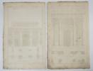 Jean-François de Neufforge (1714–1791) – Set of 2 Architectural Designs – Triumphal Gate – Engravings (1768)