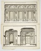 Jean-François de Neufforge (1714–1791) – Set of 2 Architectural Designs – Gallery and Salon Decorations – Engravings (1768)