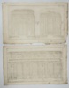 Jean-François de Neufforge (1714–1791) – Set of 2 Architectural Designs – Gallery and Salon Decorations – Engravings (1768)
