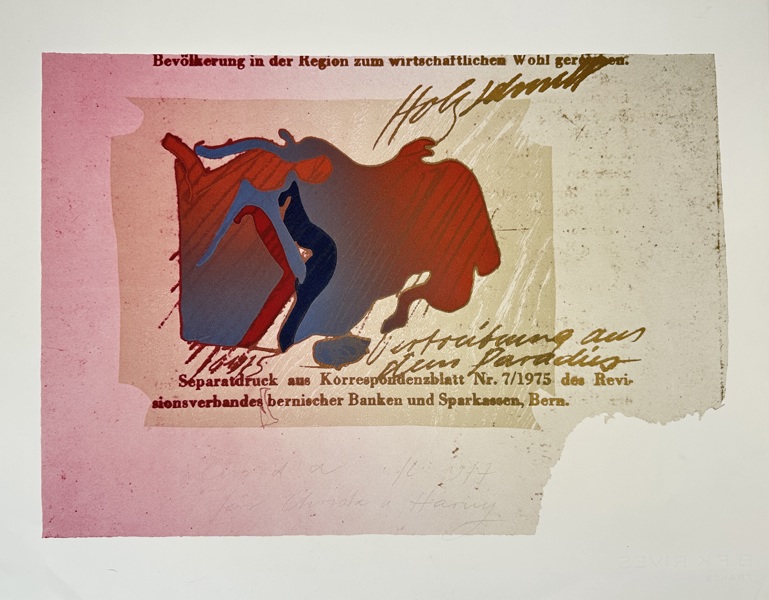 Franz Eggenschwiler (1930–2000) – Limited Edition Print – Distribution aus dem Paradies (1975)