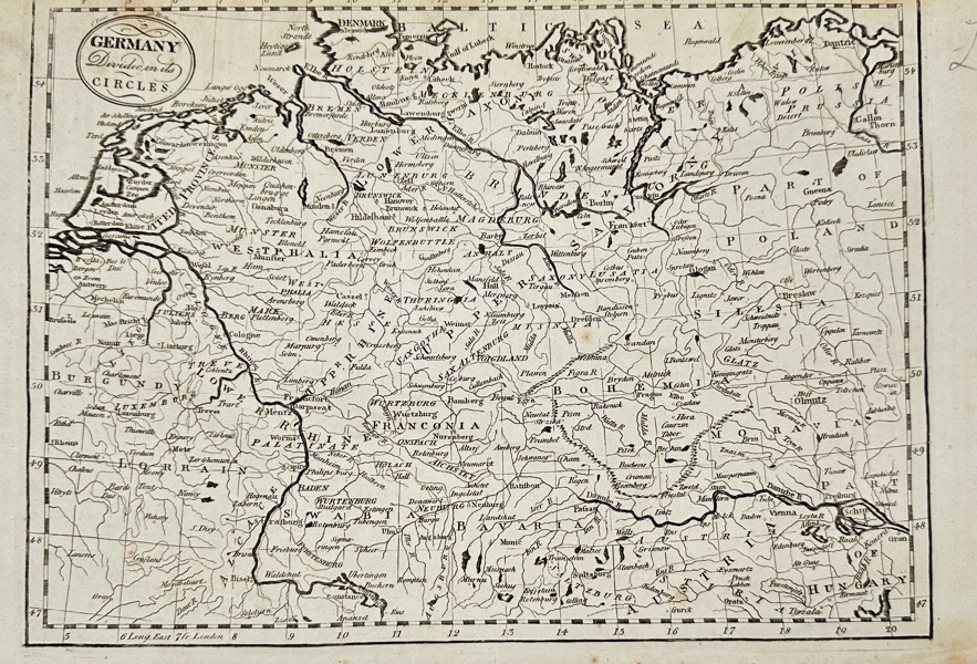 John Paas (1760–1806) – Map of Germania and Prussia – Engraved Map (1800)