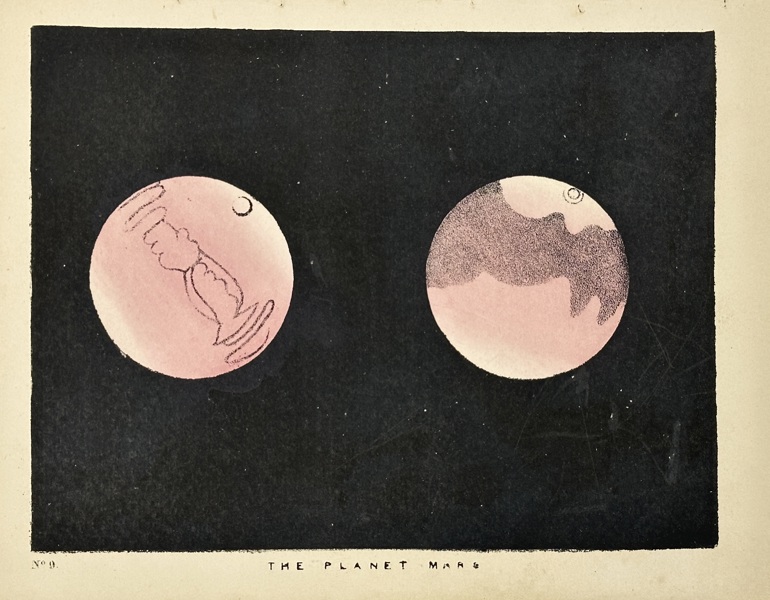 Charles Blunt (1803–1878) – The Planet Mars – Hand-Coloured Aquatint Engraving (19th Century)