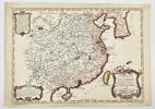 Jacques-Nicolas Bellin -  Map Of China - Including Taiwan and part of the Korean Peninsula - L'Empire de la Chine - 1721-1750