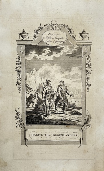 Charles Theodore Middleton – Habits of the Groenlanders – Copperplate Engraving (1778)

