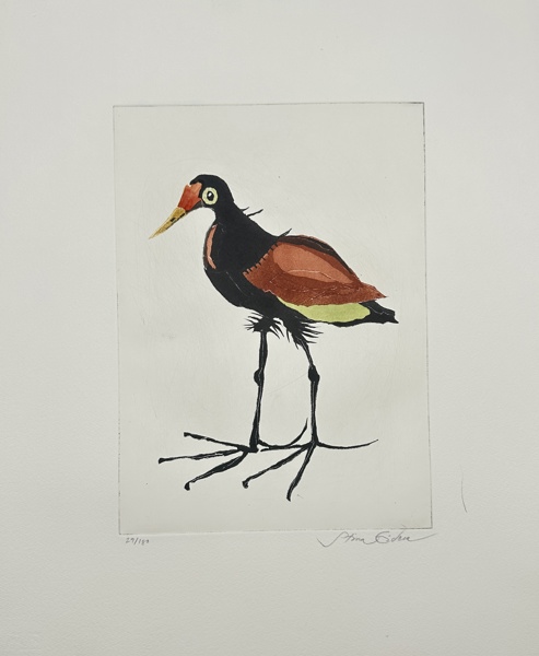 Stina Eidem(b. 1942) - Aquatint engraving - Jacana - Hand-signed and numbered 29/180