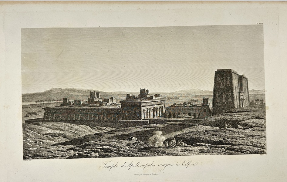 Dominique Vivant Denon (1747–1825) – Temple of Apollinopolis Magna in Edfu – Engraving (1809)
