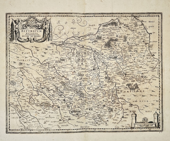 Jean-Baptiste Nolin (1657–1708) – Map of the Duchy of Berry / Bituricum Ducatus – Engraved Map (Late 17th Century)