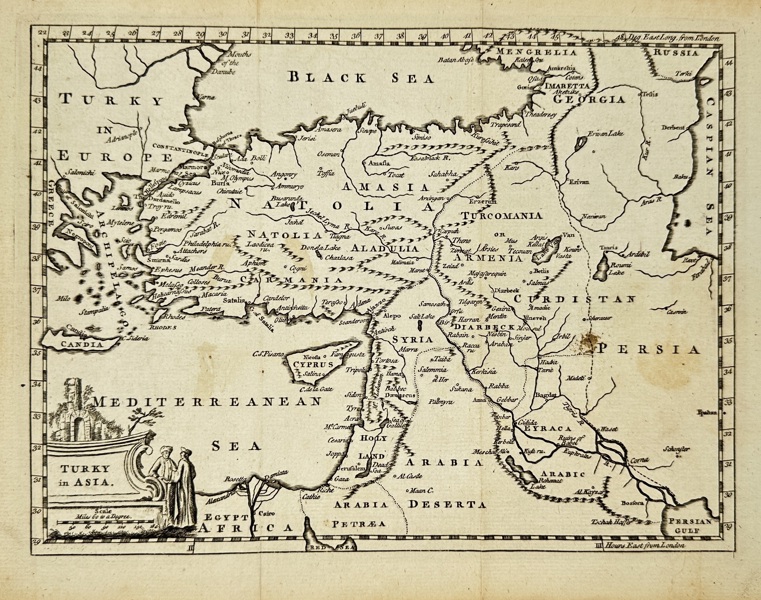 Thomas Jefferys (c.1719–1771) – Map of Turkey in Asia / Turky in Asia – Engraved Map (1763)