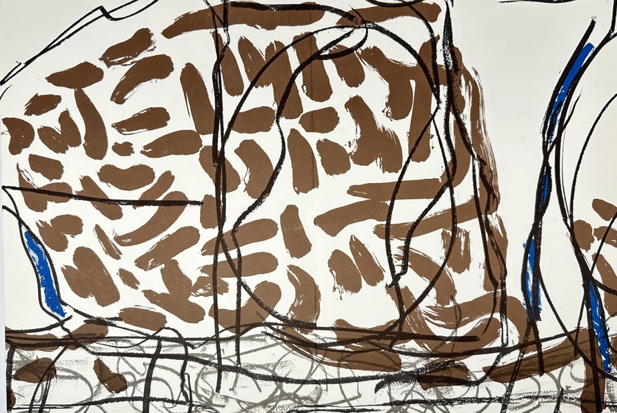 Jean-Paul Riopelle (1923–2002) – Abstract Lithograph with Organic Structures – Derrière Le Miroir – Color Lithograph (1974)