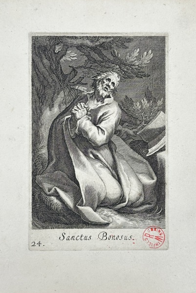 Boetius Adams Bolswert (c.1580–1633) – Sanctus Bonosus – Engraving (1619)