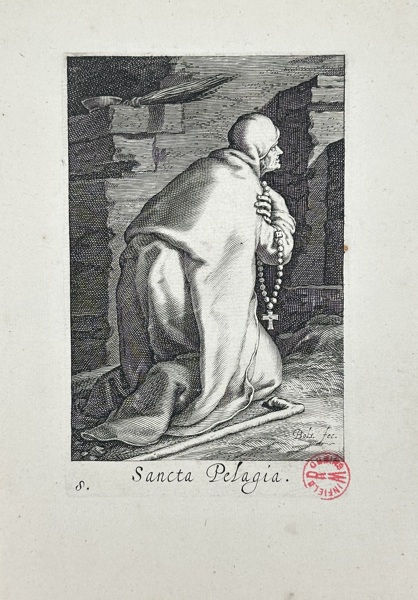 Boetius Adams Bolswert (c.1580–1633) – Sancta Pelagia – Engraving (1619)