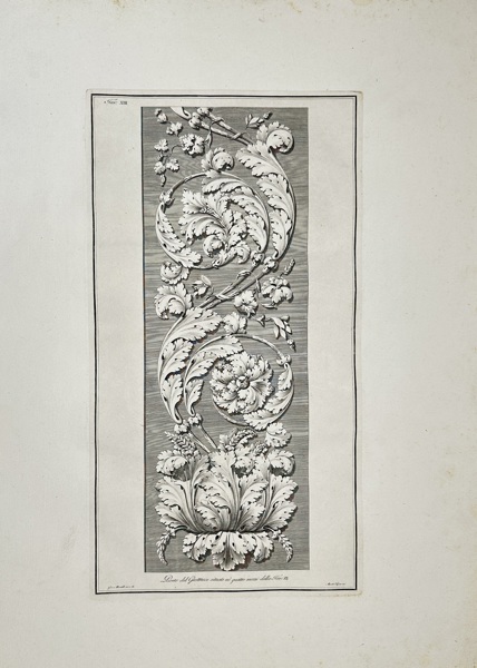 Giocondo Albertolli (1742–1839)  – Grotesque Ornament Design from the Quarto Muro of the Royal Villa of Monza – Engraving (Late 18th Century)