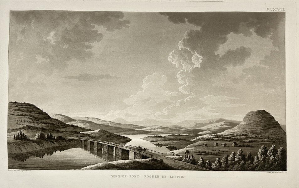 Anders Fredrik Skjöldebrand (1757–1834) – Dernier Pont Rocher de Luppio – Engraving (1801–1802)