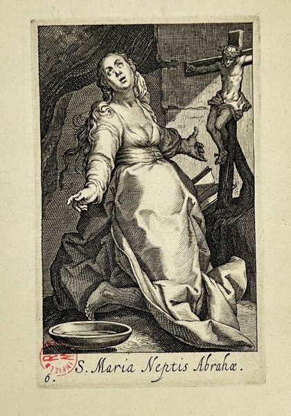 Boetius Adams Bolswert – S. Maria Neptis Abrahae – Engraving (1619)