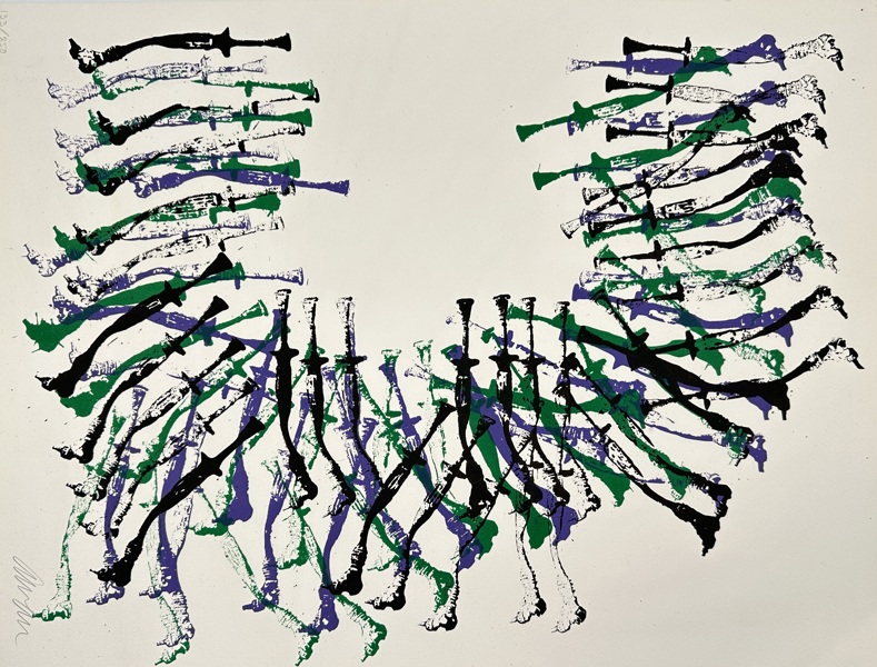 Arman (Armand Pierre Fernandez) (1928–2005) – "Imenoteeth" – Lithograph (1977)