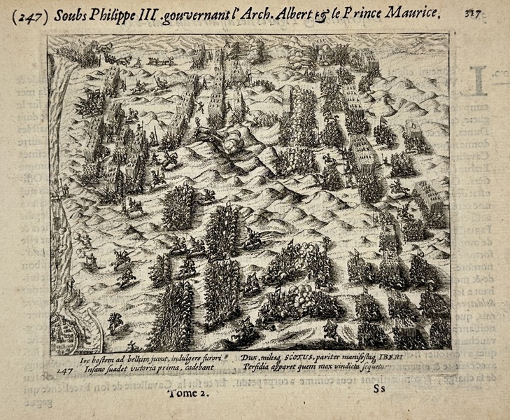 Willem Baudartius (1565–1640) – Battle Scene from the Campaigns of Prince Maurits – Engraving from Les guerres de Nassau (1616)