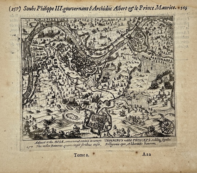 Willem Baudartius (1565–1640) – Siege Scene from the Campaigns of Prince Maurits – Engraving from Les guerres de Nassau (1616)