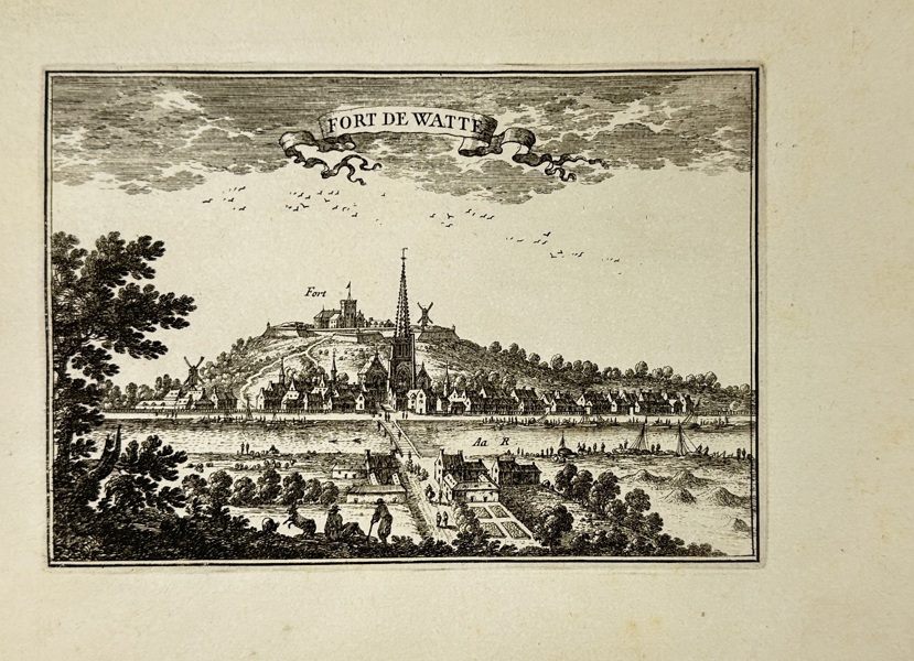 Sébastien de Pontault de Beaulieu (c.1612–1674) – Fort de Watten, Flanders – Engraving from Les Plans et Profils des principales Villes du Comté de Flandre (1667)