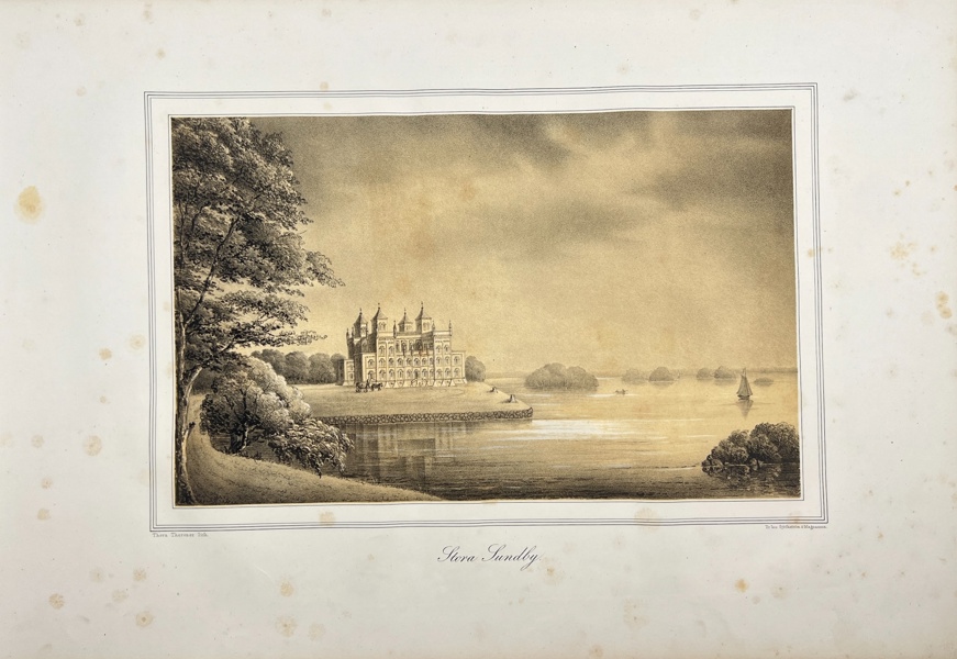 Ulrik Thersner (1779–1828) – View of Schwerin Castle – Engraving from Fordna och närvarande Sverige (1828–1867)