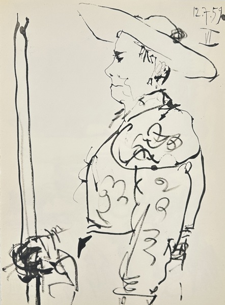 Pablo Picasso (1881–1973) – Bull in Motion – Ink Lithograph from Toros y Toreros (1959)