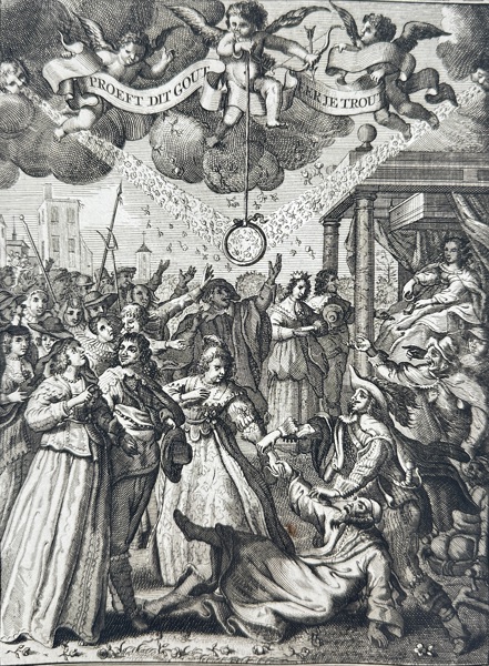 Romeyn de Hooghe (1645–1708) – Allegorical Plate from Het Derde Deel of Jacob Cats – Copperplate Engraving (Late 17th Century)